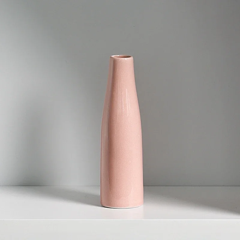 Ceramiczny wazon skandynawski na biurko do dekoracji kwiatowej Zielony
