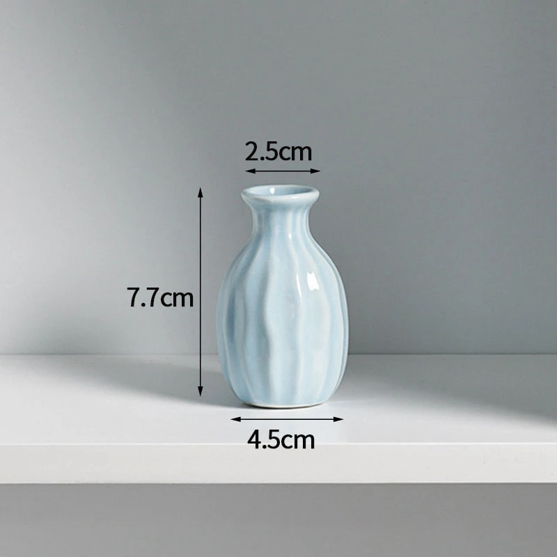 Ceramiczny wazon w stylu skandynawskim na kwiaty Jasny