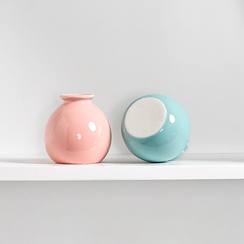 Ceramiczny wazon w stylu skandynawskim na kwiaty Kolba