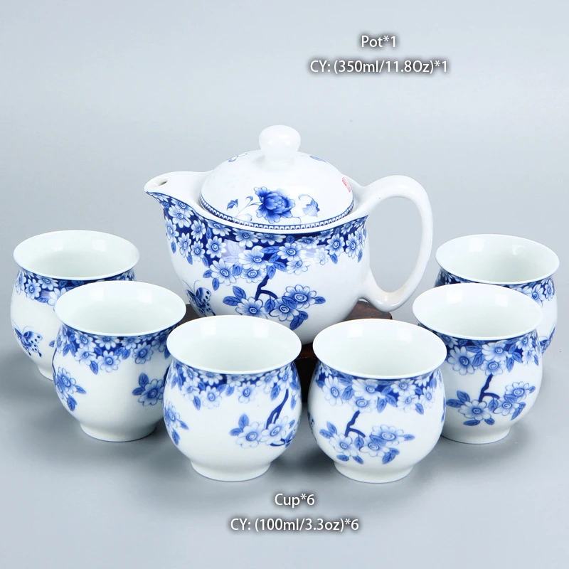 Chiński ceramiczny zestaw do herbaty Kung Fu ze smokiem Armijna zieleń