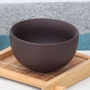 Chiński zestaw do herbaty Gaiwan porcelanowy kung fu Brązowy