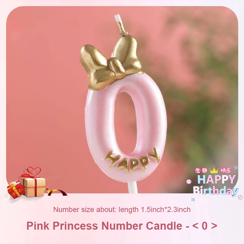 Cyfry świeczki urodzinowe 0-9 kolorowe do dekoracji tortu Krem