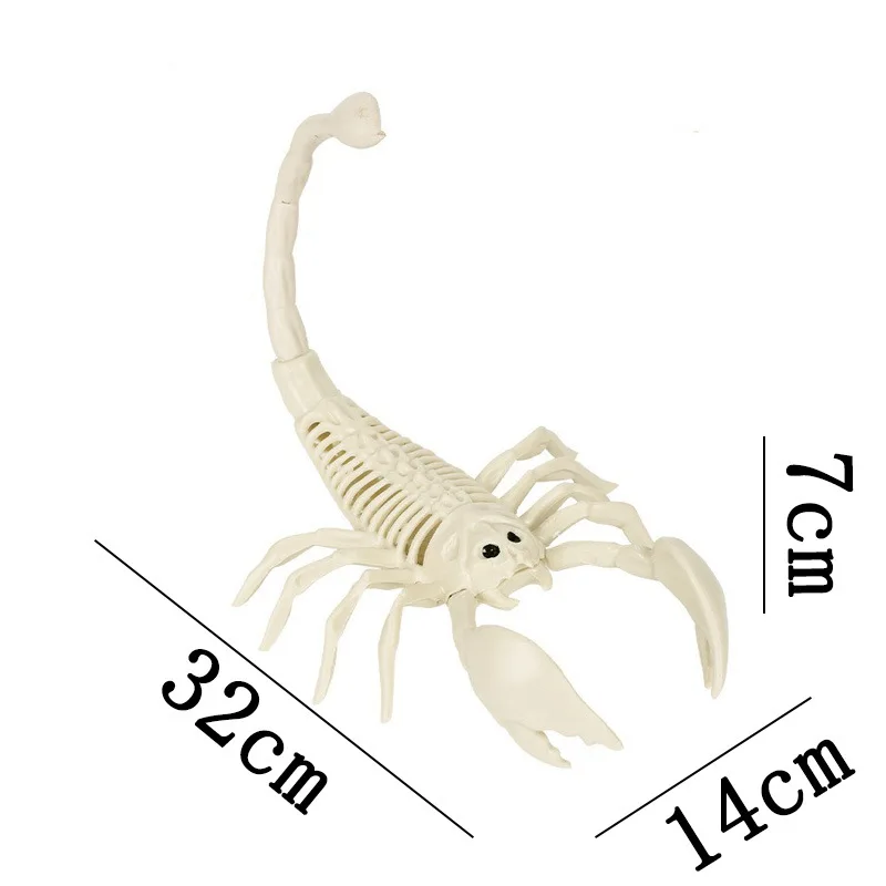 Dekoracja na Halloween figurka szkieletu zwierzęcia Armijna zieleń