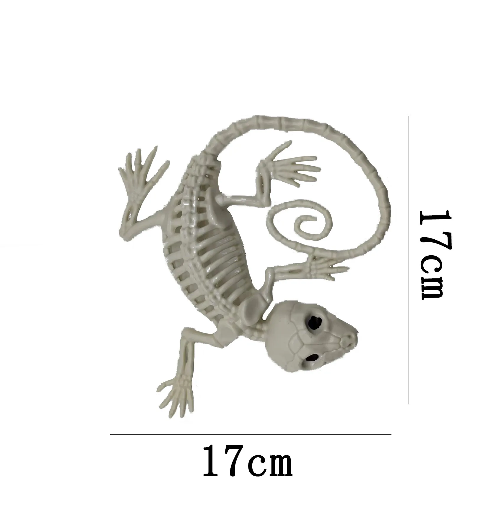 Dekoracja na Halloween figurka szkieletu zwierzęcia Brązowy