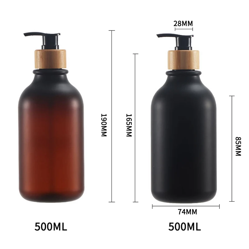 Dozownik do mydła i szamponu z pompką, butelka łazienkowa 300/500 ml C