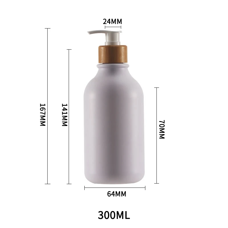Dozownik do mydła i szamponu z pompką, butelka łazienkowa 300/500 ml Biały