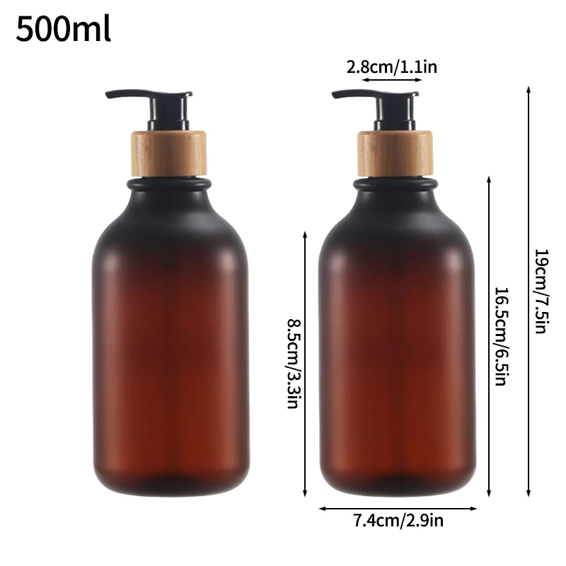 Dozownik do mydła i szamponu z pompką, butelka łazienkowa 300/500 ml Setc 500ml