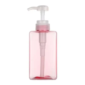 Dozownik do mydła w płynie z pompką, 650 ml Różowy