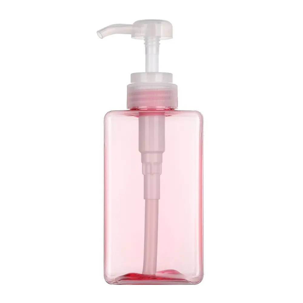 Dozownik do mydła w płynie z pompką, 650 ml Różowy
