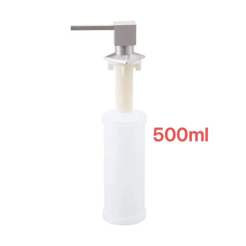 Dozownik mydła wbudowany w zlew, kwadratowy, obrotowy 360° Brushed color 500ml