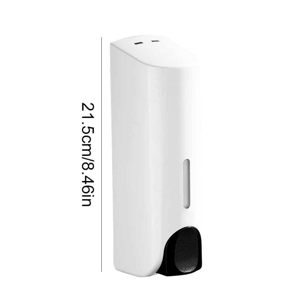 Dozownik do szamponu i żelu pod prysznic, ścienny 350 ml 1 head 1x350ml
