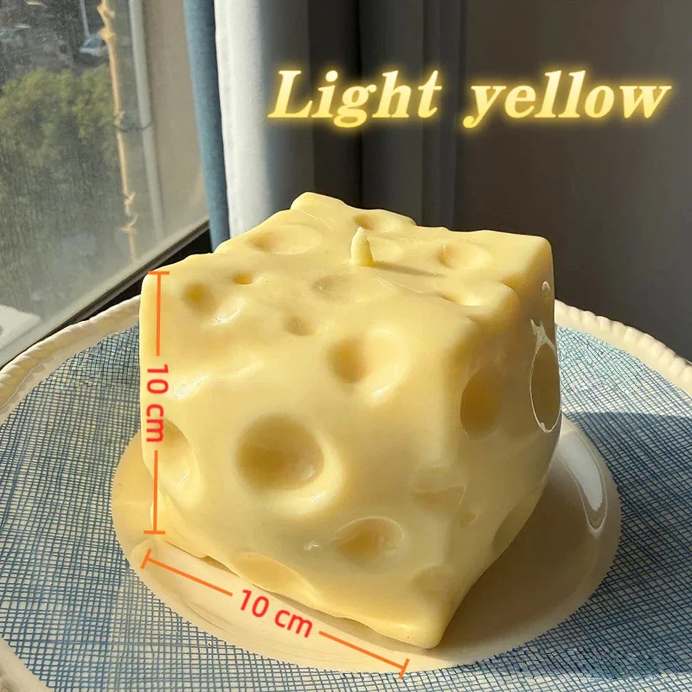 Duża piankowa piłka antystresowa ser squishy do ściskania żółty fluorescencyjny
