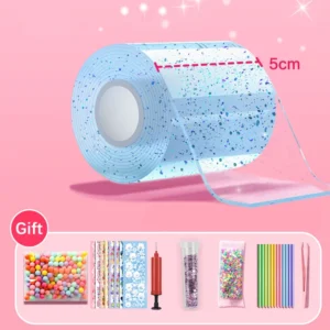 Dwustronna taśma nano wielokrotnego użytku do DIY i dekoracji żółty fluorescencyjny