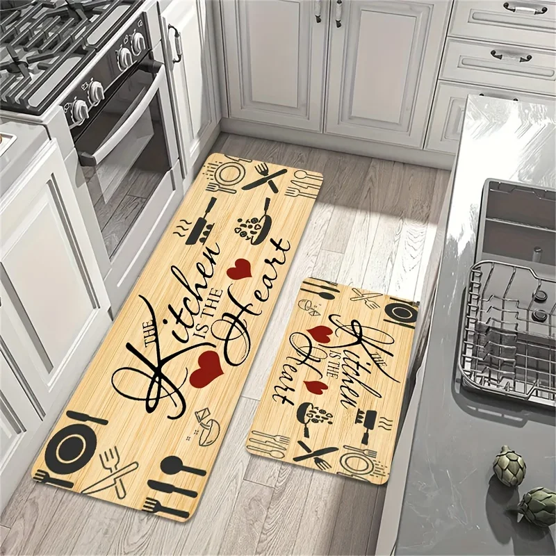 Dywanik kuchenny w kształcie serca, możliwość prania Jsjr washable 2