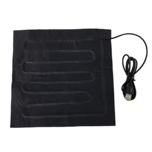 Elektryczna podkładka grzewcza USB 22x22 cm — miękka mini Armijna zieleń
