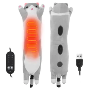 Elektryczna poduszka grzewcza USB na kark i ramiona Szary