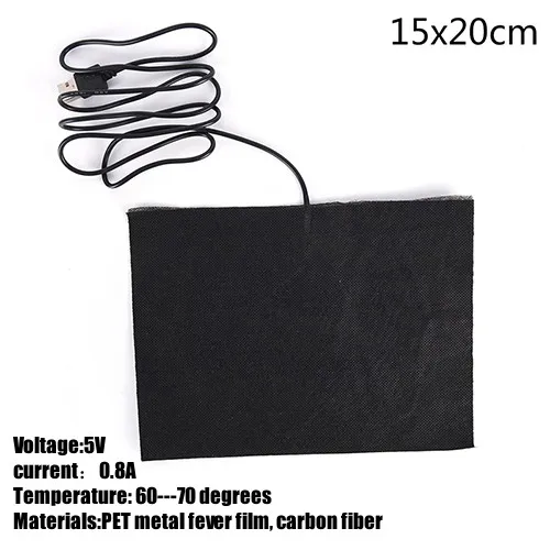 Elektryczna wkładka grzewcza USB z regulacją temperatury Niebieski