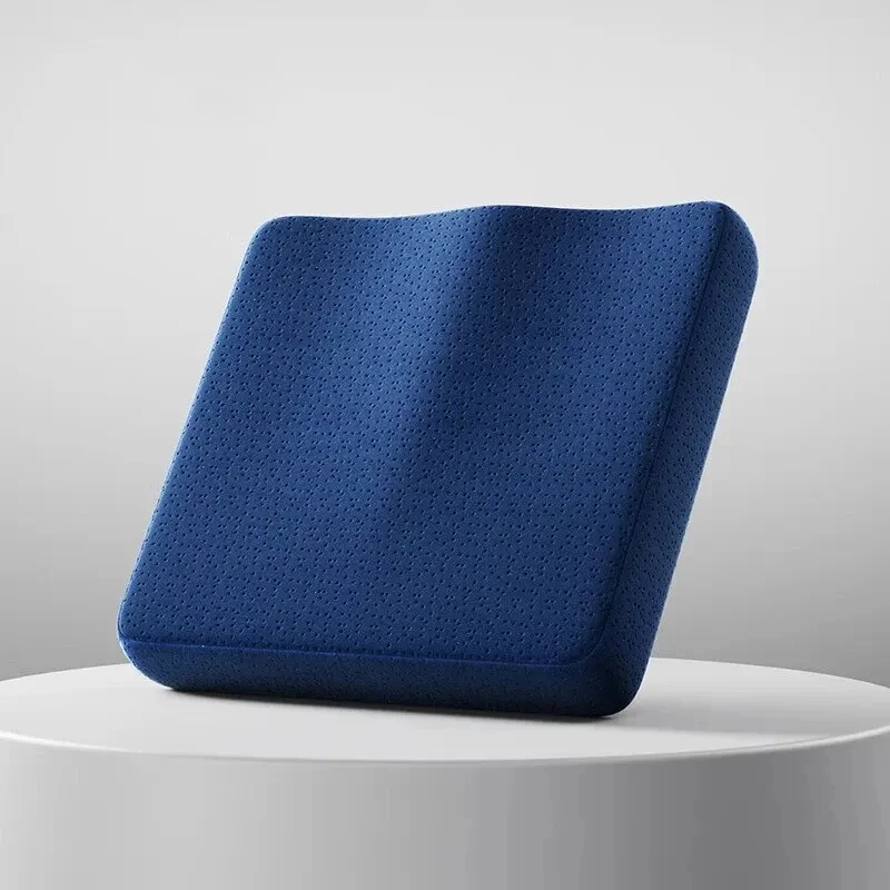 Ergonomiczna bawełniana poduszka na krzesło biurowe z pamięcią Biały