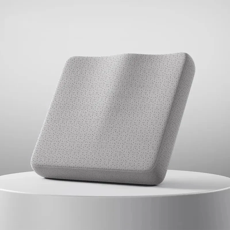 Ergonomiczna bawełniana poduszka na krzesło biurowe z pamięcią żółty