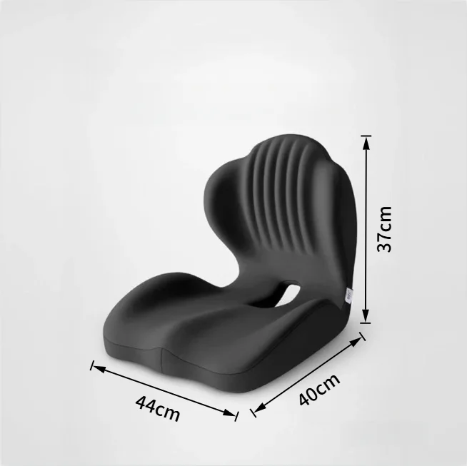 Ergonomiczna poduszka memory z podparciem lędźwiowym i ortopedycznym żółty