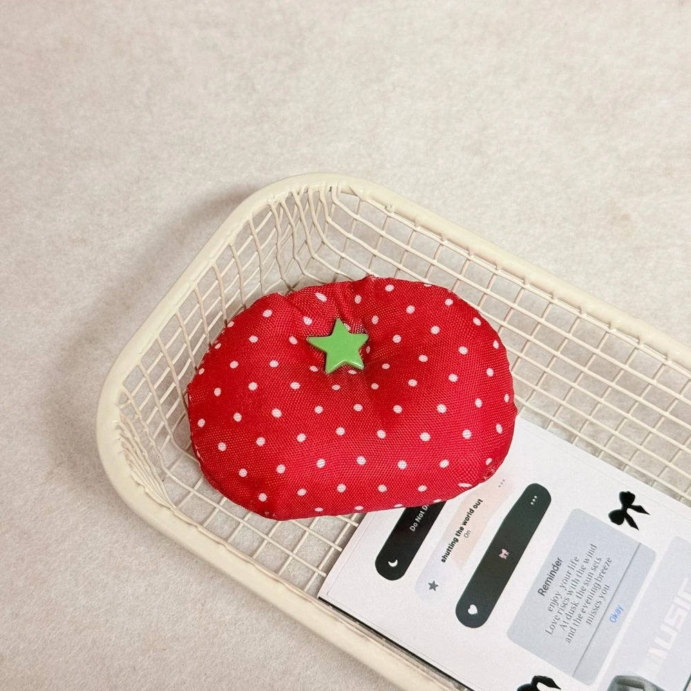 Etui na słuchawki i organizer na kabel, pomidorek Czerwony