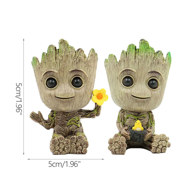Figurka drzewolud Groot, miniaturowa ozdoba Mini ab