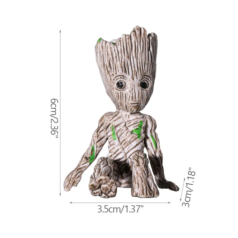 Figurka drzewolud Groot, miniaturowa ozdoba Mini d