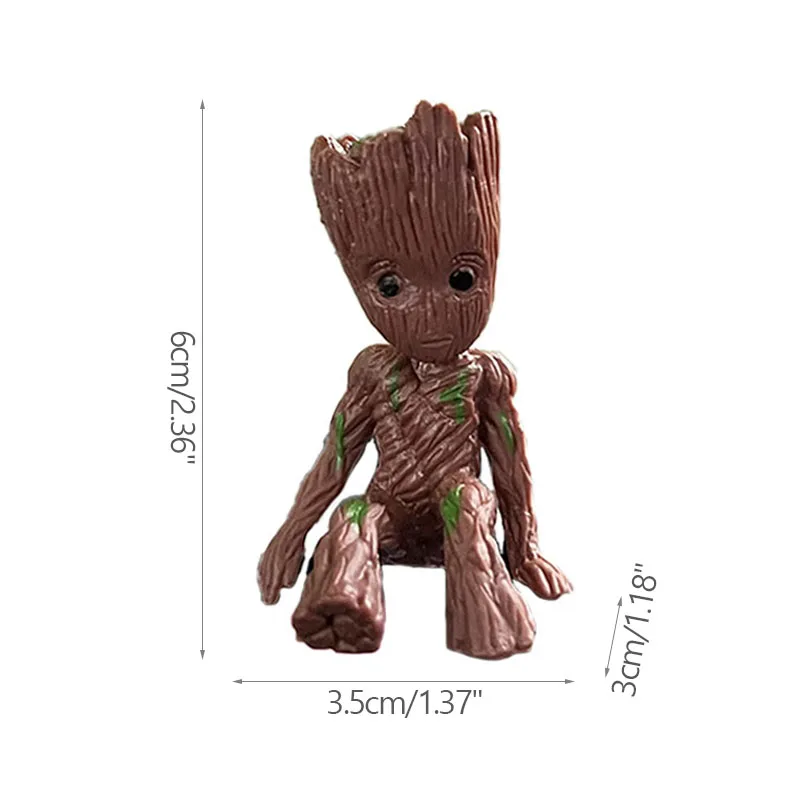 Figurka drzewolud Groot, miniaturowa ozdoba Mini e