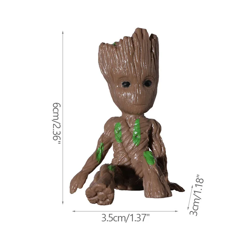 Figurka drzewolud Groot, miniaturowa ozdoba Mini f
