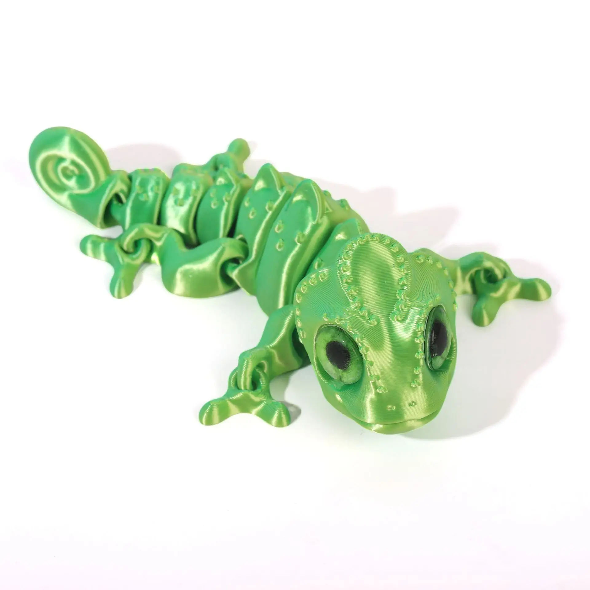 Figurka kameleona 3D z ruchomymi przegubami Khaki