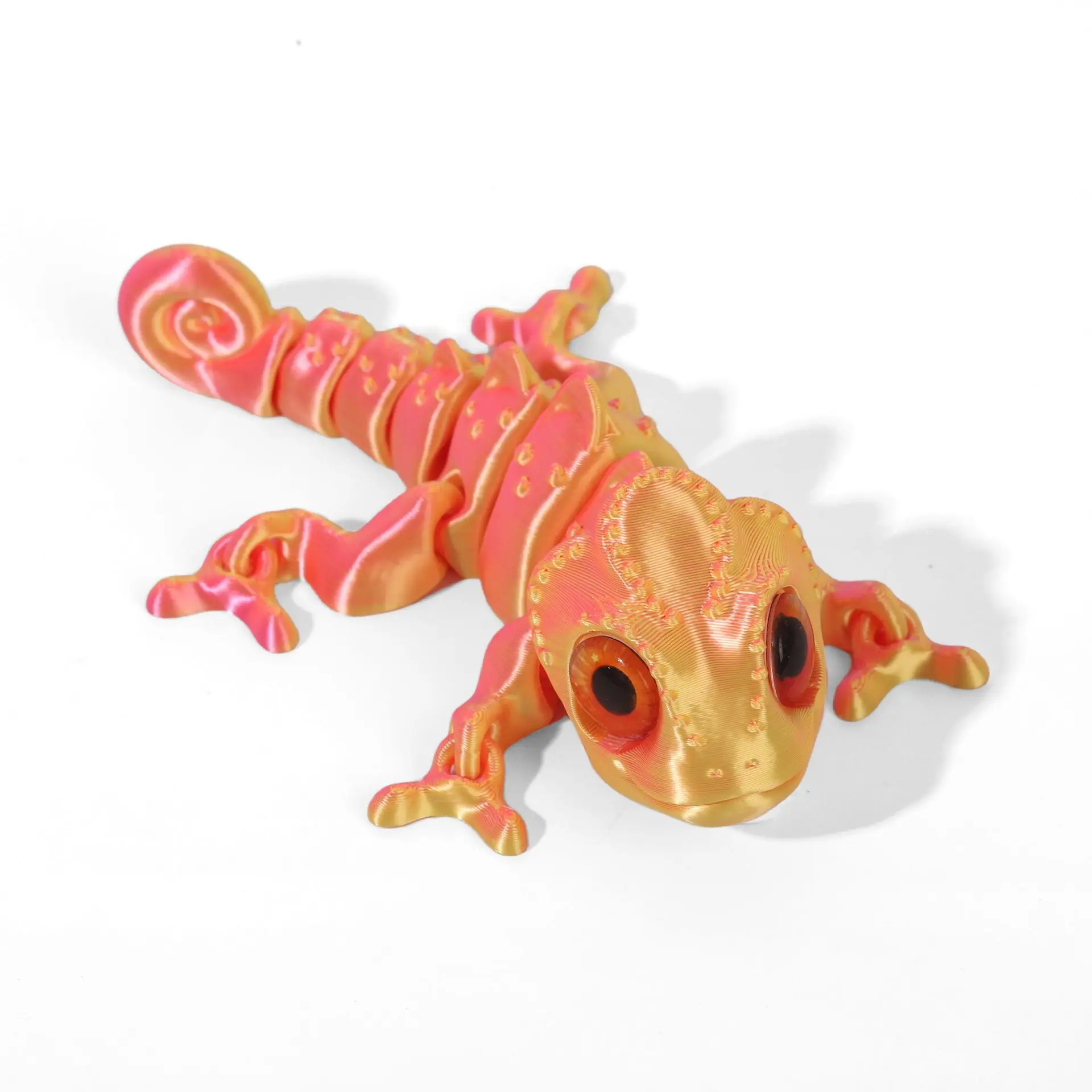Figurka kameleona 3D z ruchomymi przegubami Jasnozielony