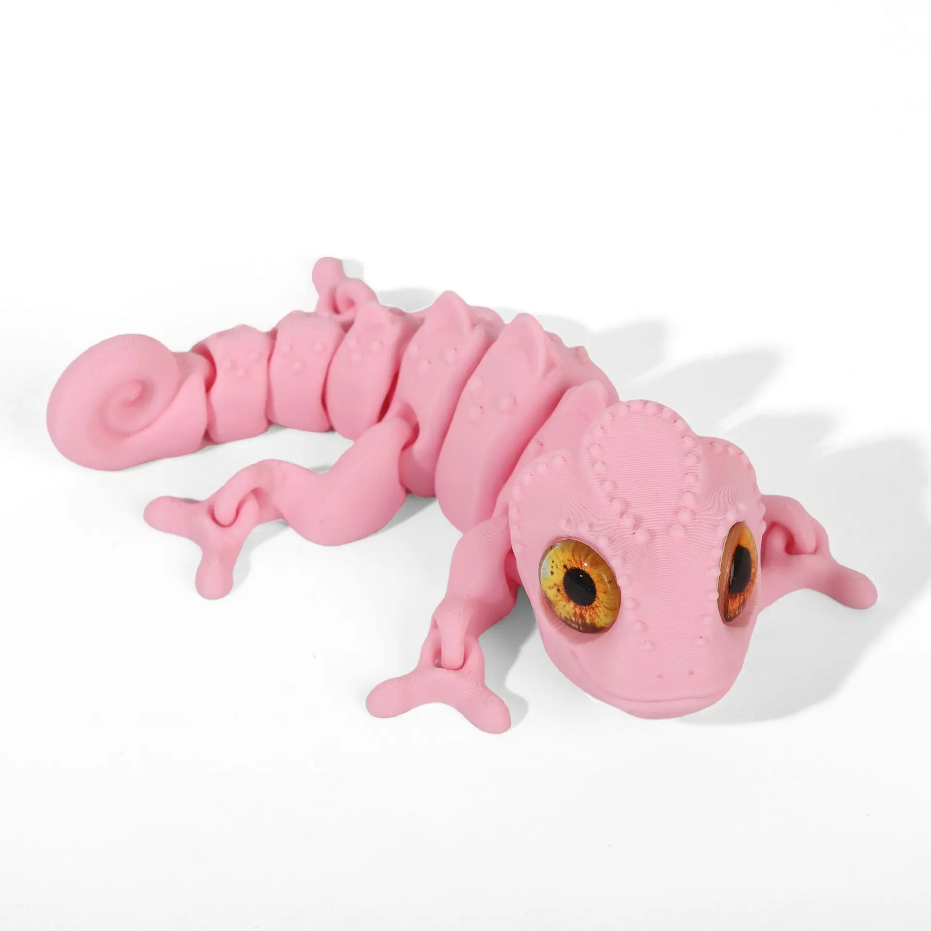 Figurka kameleona 3D z ruchomymi przegubami Wielokolorowy