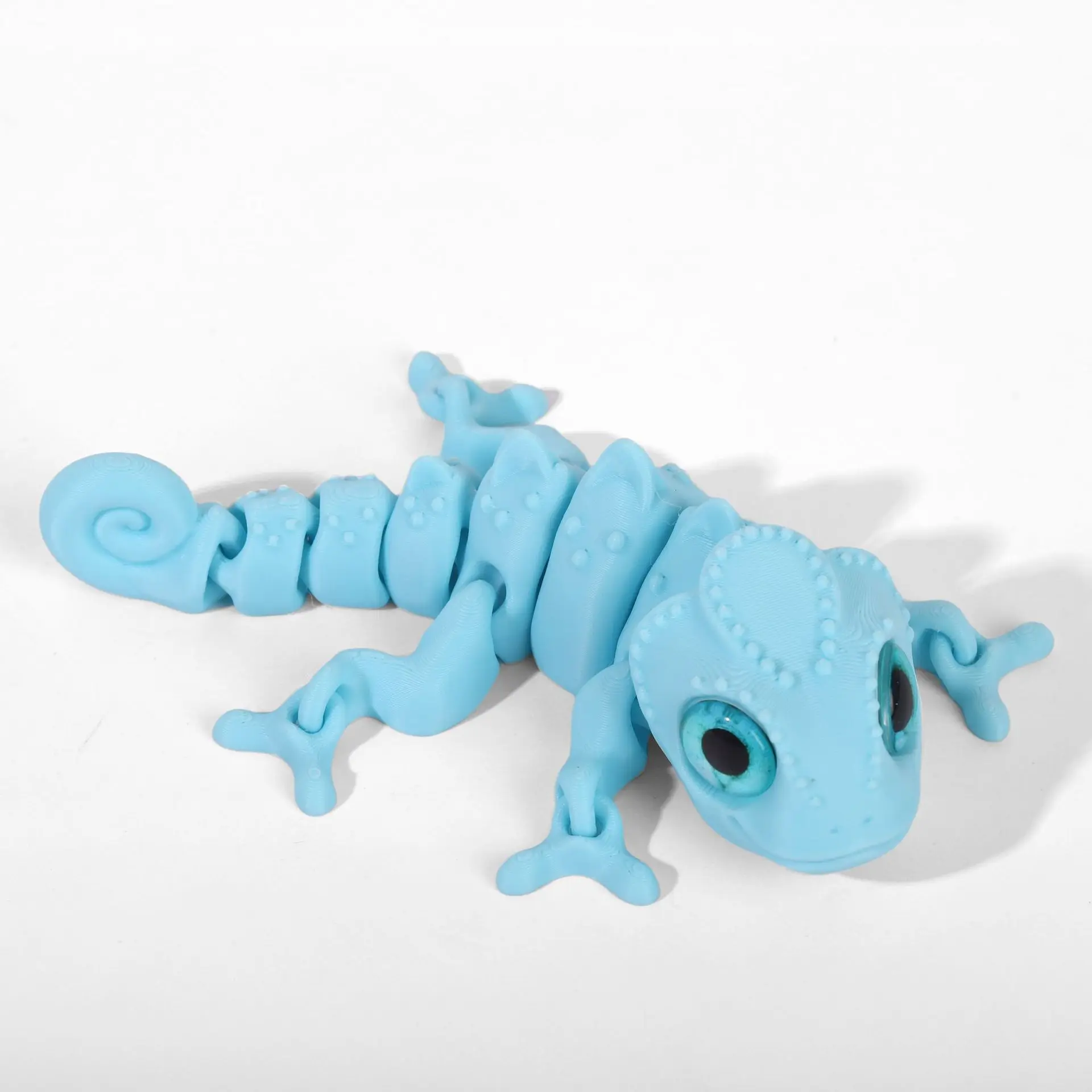 Figurka kameleona 3D z ruchomymi przegubami Złoto