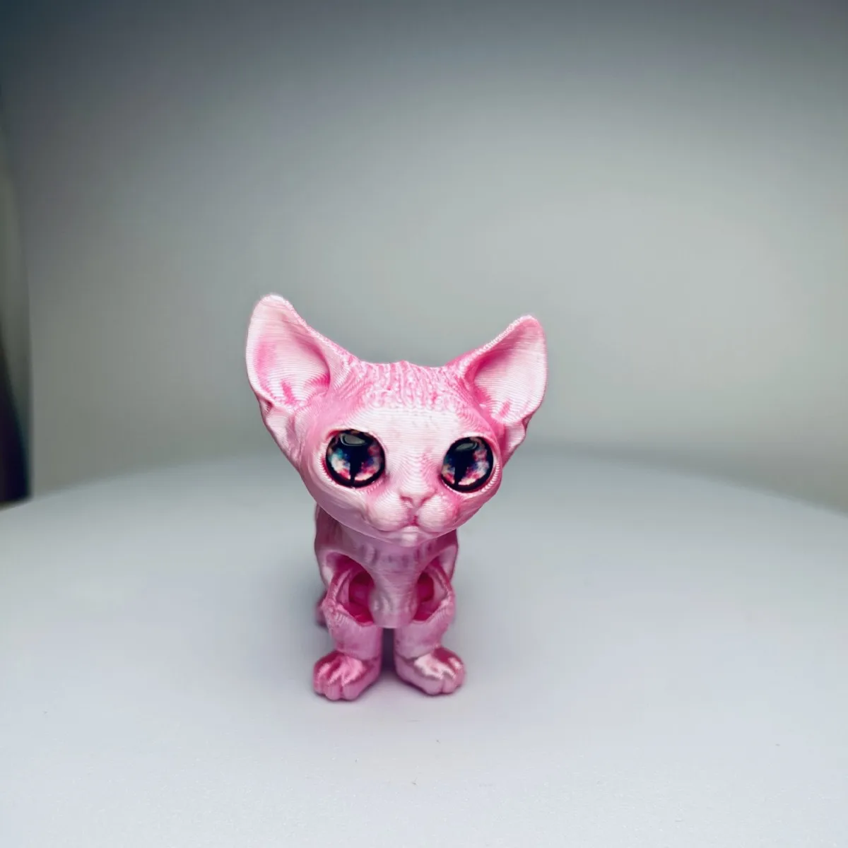 Figurka kota syjamskiego 3D z ruchomymi stawami Jasnozielony