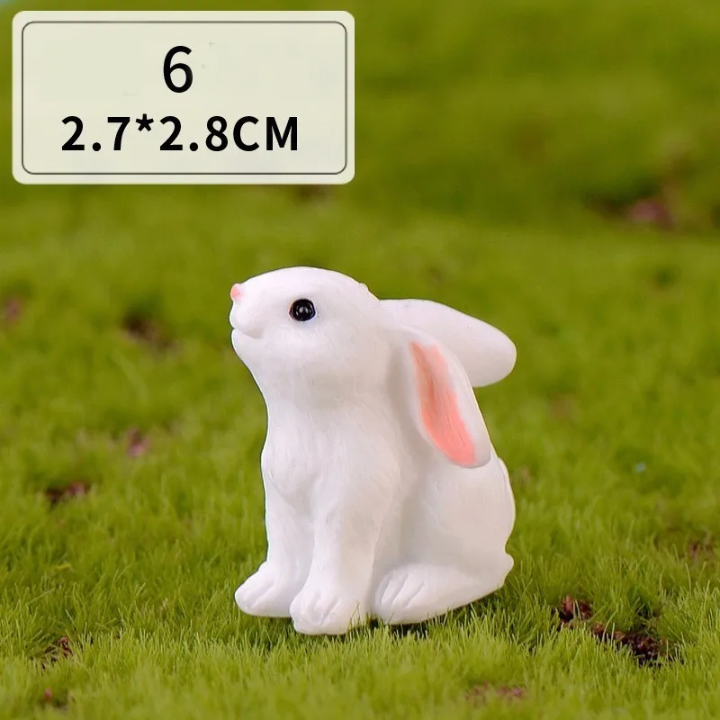 Figurka króliczka - dekoracja wielkanocna Czysta biel