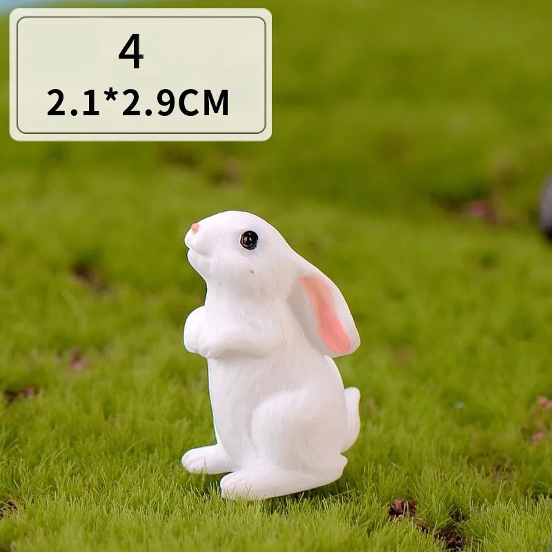 Figurka króliczka - dekoracja wielkanocna Pomarańczowy