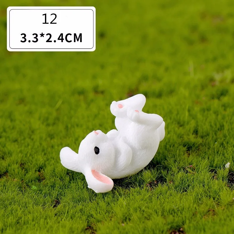 Figurka króliczka - dekoracja wielkanocna Różowy