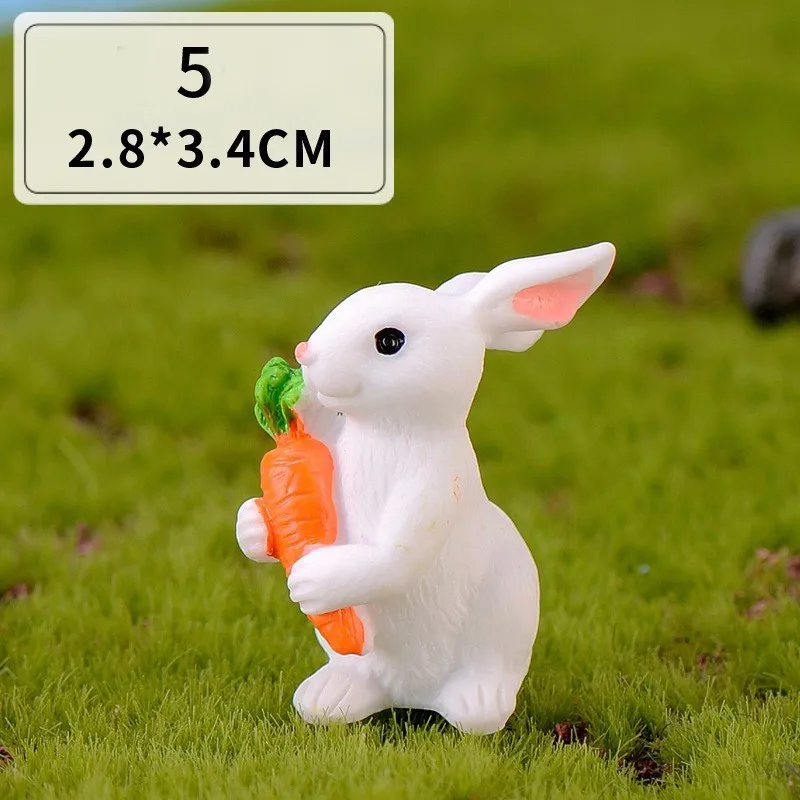 Figurka króliczka - dekoracja wielkanocna Srebrny