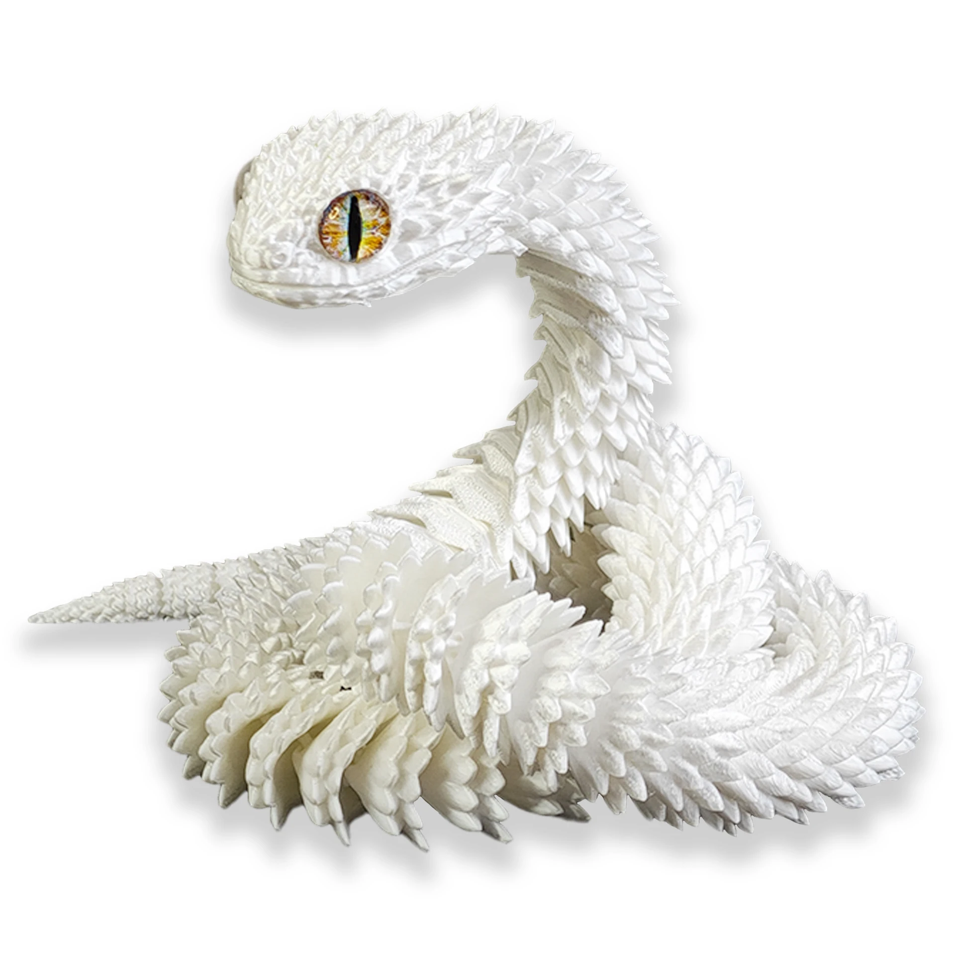 Figurka węża 3D 30 cm z ruchomymi przegubami Czekolada