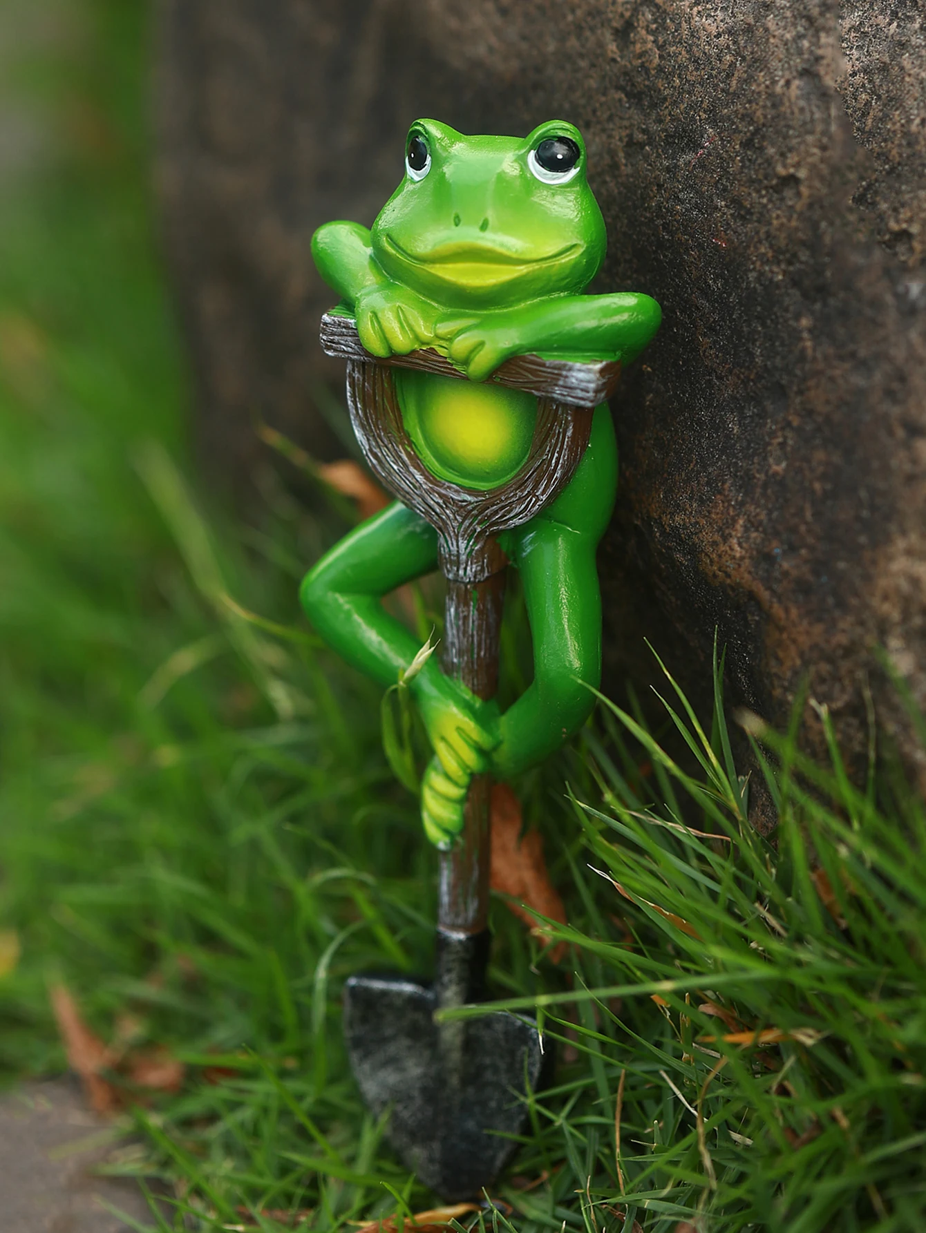 Figurka zwierzątka z łopatką ozdoba do bonsai
