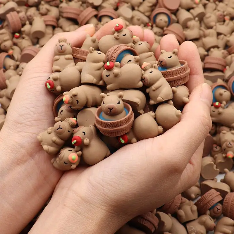 Figurki kapibary 3D, zestaw 30 sztuk ozdób na imprezę 30pcs