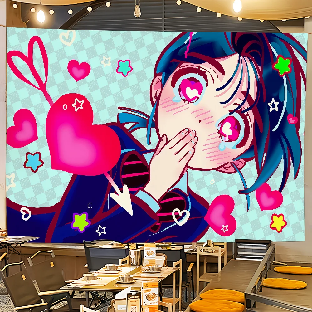 Flaga dekoracyjna z motywem anime manga — do pokoju i imprez Kolor piaskowy