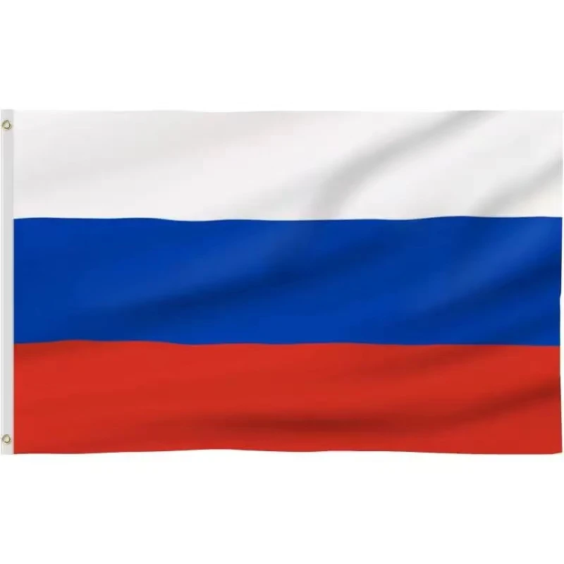 Flaga Rosji CCCP 90x150 cm dekoracyjna wisząca poliestrowa żółty