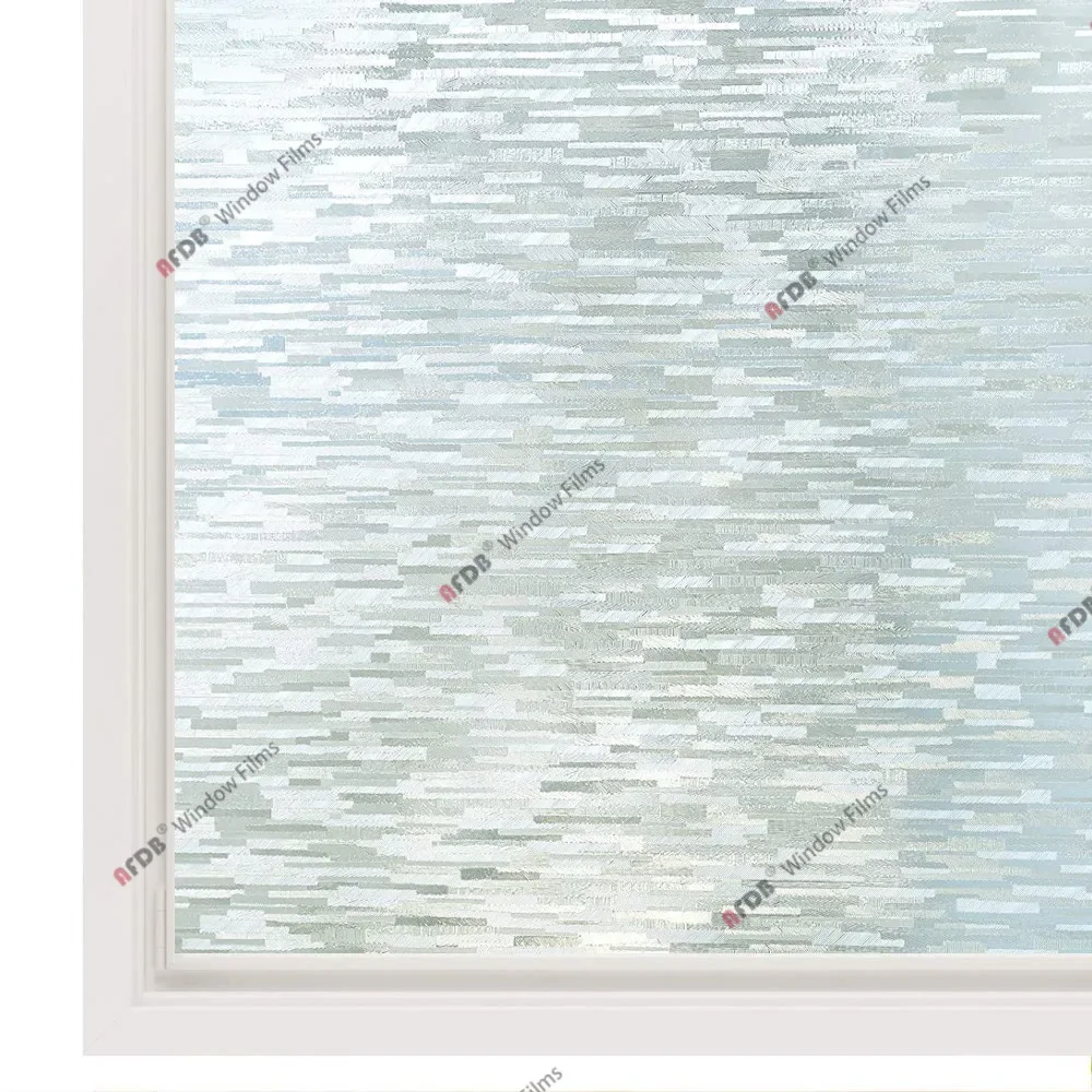 Folia okienna koronkowa z kwiatami – statyczna nieprzylepna 90 cm Niebieski