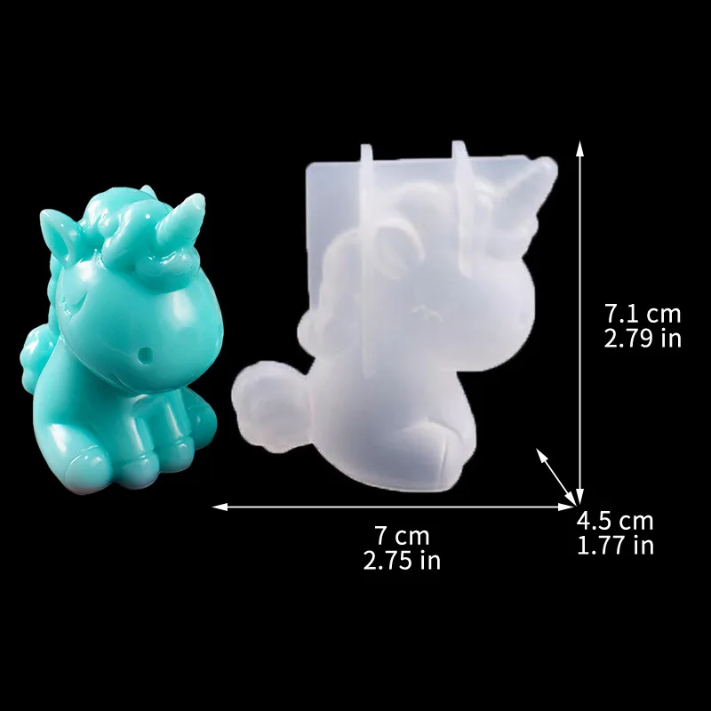 Geometryczna forma silikonowa 3D - kot, jeleń, miś Czekolada