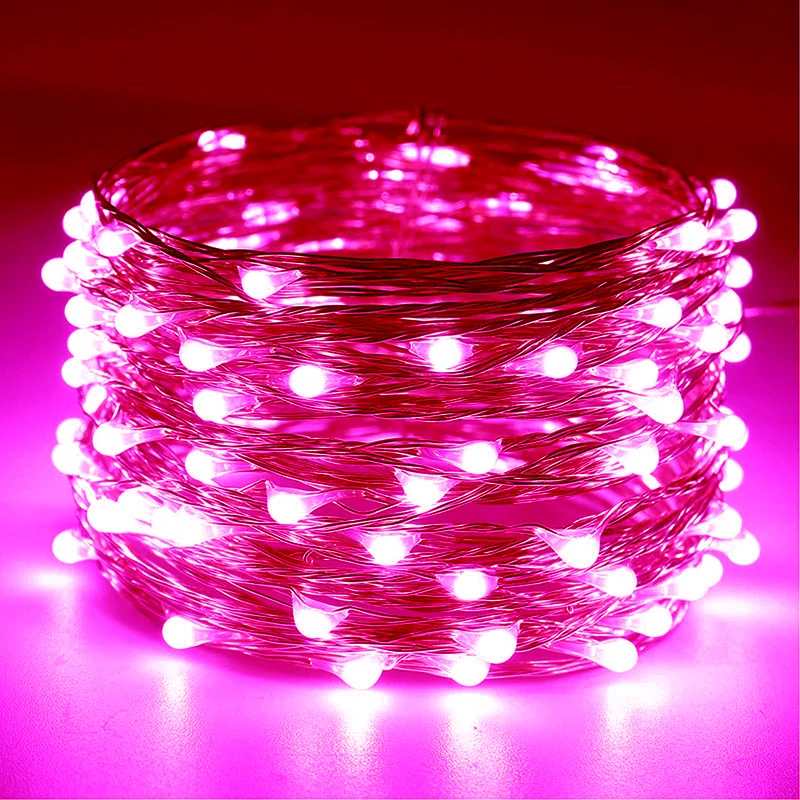 Girlanda LED na baterie i USB 5–10 m do domu i ogrodu Ciepły biały