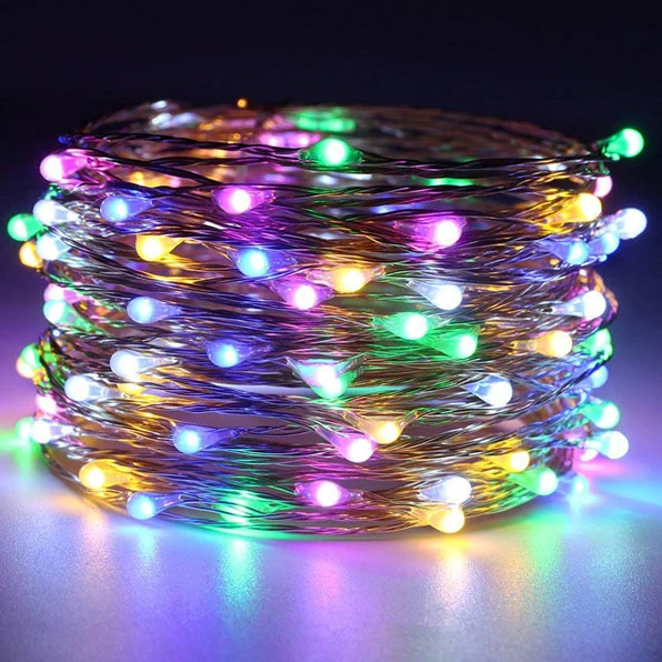 Girlanda LED na baterie i USB 5–10 m do domu i ogrodu Zmienny