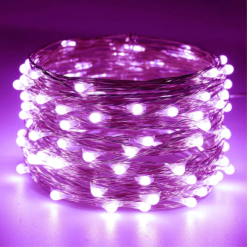 Girlanda LED na baterie i USB 5–10 m do domu i ogrodu żółty