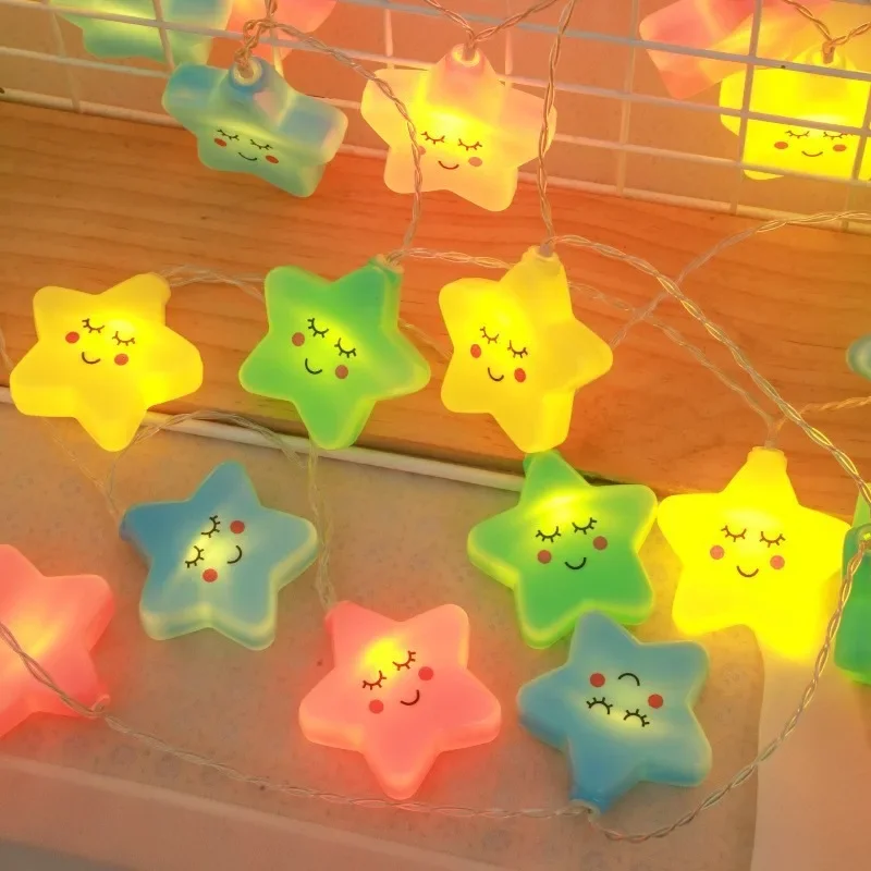 Girlanda LED gwiazdki USB lub baterie do salonu i ogrodu Rgb