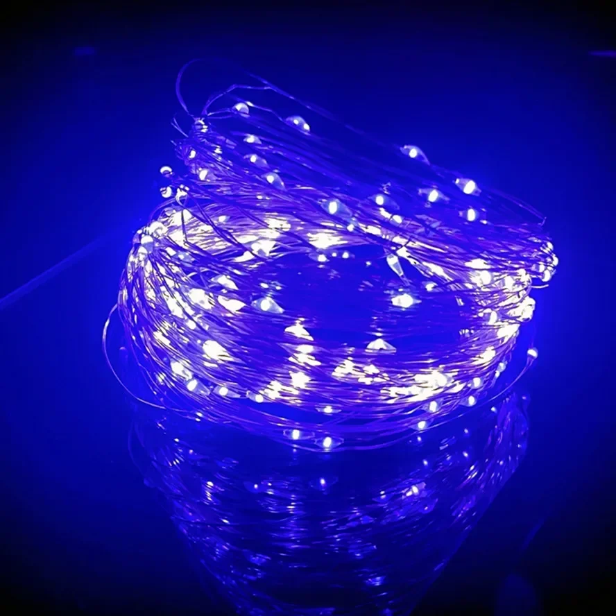 Girlanda świetlna LED USB z 8 trybami świecenia Fioletowy